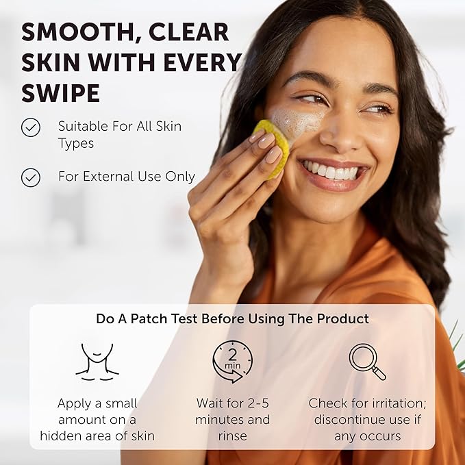 VALITIC Turmeric Kojic Acid Cleansing Pads - Exfoliating Dark Spot Remover for Face with Vitamin C, Alpha Arbutin, Niacinamide and Retinol - Kojic Acid And Turmeric Cleansing Pads - 60 Units