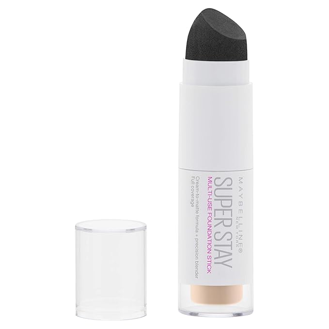 Maybelline New York Super Stay Foundation Stick For Normal to Oily Skin, Natural Ivory, 0.25 oz.