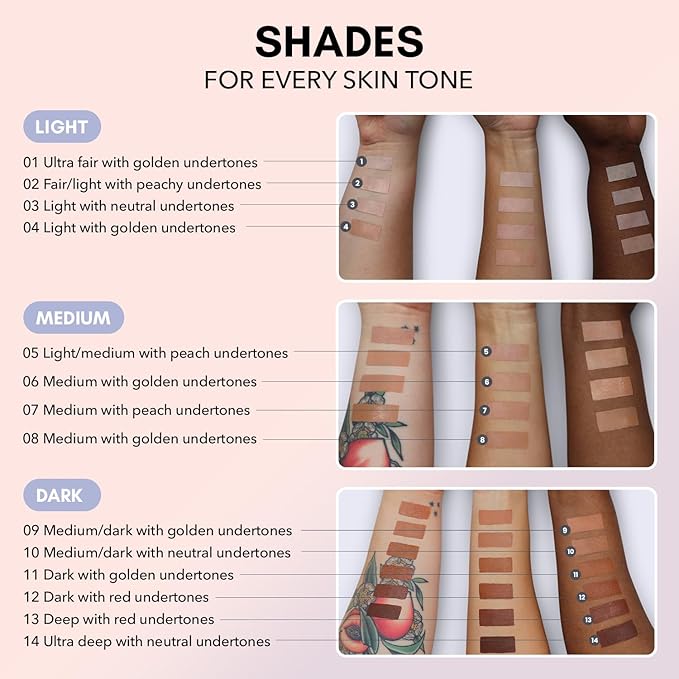 Clover Skin Is In Serum Foundation | Hydrating Face Serum, Lightweight Foundation, Cruelty-Free & Vegan | With Squalane And Sunflower Seed Wax | 30 ml - Shade 14 (Deep)