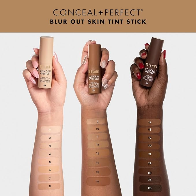 Milani Conceal + Perfect - Skin Tint Stick, Blur Out Tinted Moisturizer Makeup, Shade 015