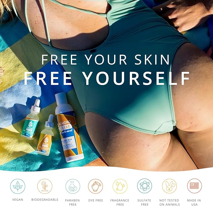 Body Clearing Serum [1 Fl Oz] Level 2 Acne Serum - Advanced Formula for Body Acne, Folliculitis, Back, Butt, Chest, Thighs, Shoulders - Mandelic Acid