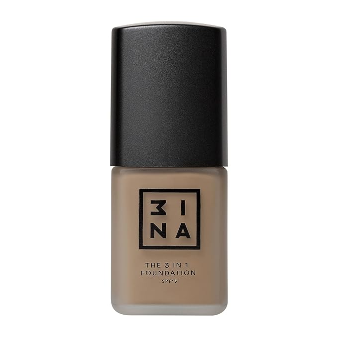 3INA The 3-In-1 Foundation 215 - Vegan Formula - Combination Of Primer, Concealer And Foundation - Medium Coverage - Natural Finish - Perfect For Covering Lines And Blemishes - Long Lasting - 1.01 Oz