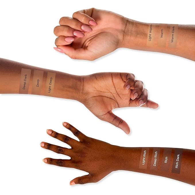 LUMINESS Airbrush Spray Silk Foundation Starter Kit - Warm - Foundation, Primer & Dual-Sided Angled Buffing Brush - Medium, Buildable Coverage, Anti-Aging Formula Hydrates & Moisturizes