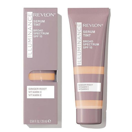 Revlon Illuminance Tinted Serum, Triple Hyaluronic Acid, Evens Out Skin Tone Over Time and Hydrates All Day, SPF 15, 209 Buff Beige, 0.94 fl oz.