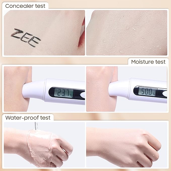 Air Cushion CC Cream Mushroom Head Foundation - Moisturizing BB Creams Foundation, Long-Lasting Waterproof Matte Concealer for Even Skin Tone (Nude, 1 PCS)