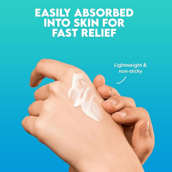 Fast Itching Relief Cream, Anti Itch Lotion for Sensitive Skin, Eczema, Psoriasis & Extreme, Very Severe & Dry Skin, Derm Formula, Menthol & Ceramides, 11.83 fl oz