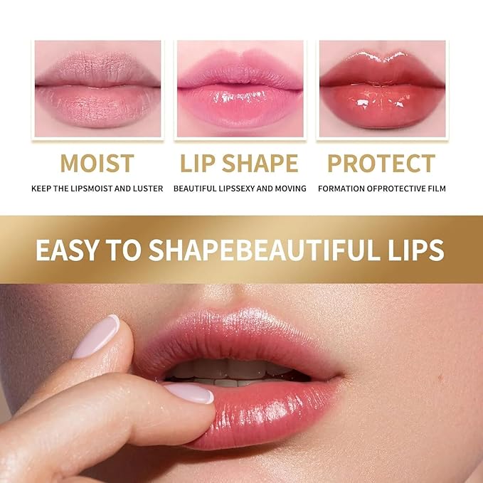 2PCS Natural Plant lip balm Pink Lips Serum Lightening Dark Lips Bleaching Essence Lip Balm Repair Fine Lines Brighten Moisture Exfoliator Lip Care (Orange)