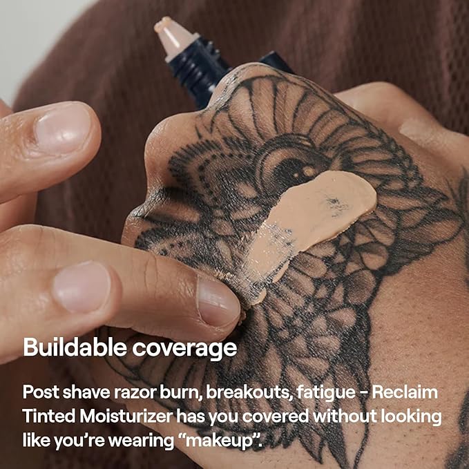 APOSTLE Reclaim Tinted Moisturizer for Men (4 Westmoreland) - Niacinamide, Vitamin E, Squalane, Hyaluronic Acid, Tinted Face Moisturizer For Men. Hydrates, Evens Skin Tone, 1 Fl. Oz.