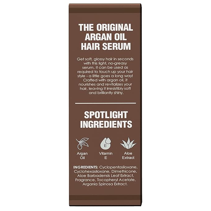 HerStyler Advanced Argan Oil Hair Serum for Women - Anti Frizz Serum for Hair - for Frizzy, Dry and Damaged Hair - Nourishing - 2.36 Fl Oz / 70 Ml - Pack of 2