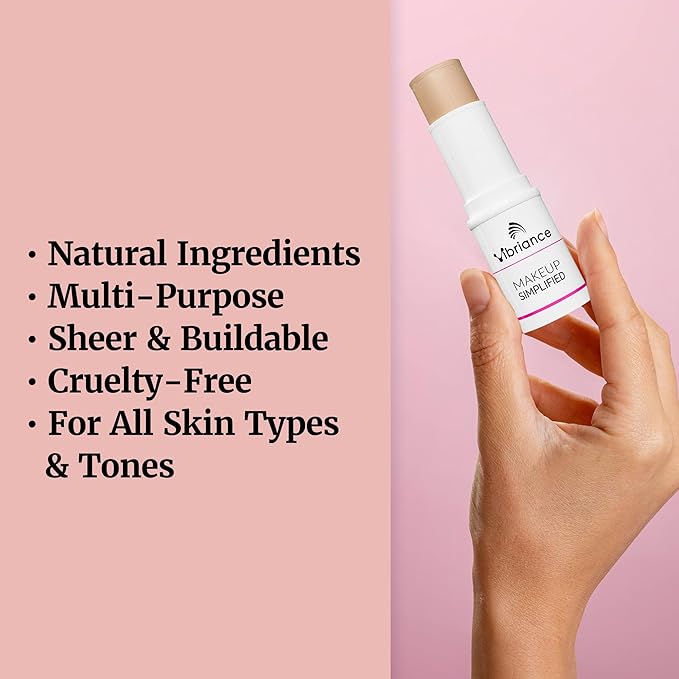 Vibriance Complexion Sticks - Foundation for Mature Skin - Sheer, Buildable Coverage Face Makeup Foundation for Older Women - 3-in-1 Base, Contour, Concealer - Light