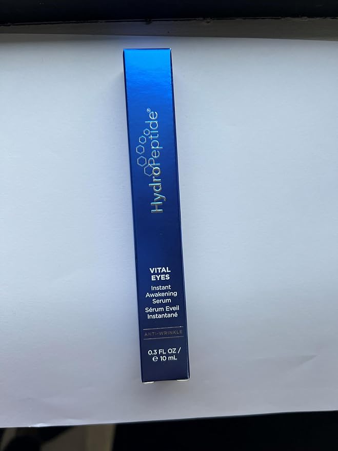 HydroPeptide Vital Eyes, Instant Awakening Serum, Cooling Rollerball, Hydrate and Brighten, 0.3 Ounce