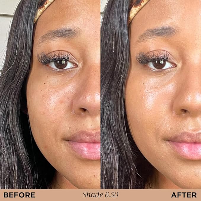 HALEYS Re-form Luminous Skin Foundation, VEGAN + CRUELTY-FREE, Blurs, Conceals, Blendable, Buildable Med-to-Full Coverage, Weightless, Oil-free, All-Day Wear, Hyaluronic Acid, All skin types (6.5)