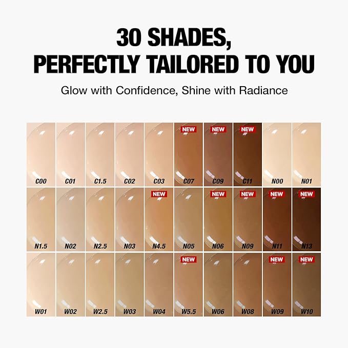 TFIT Radiance Fit Serum Foundation - Flawless Coverage, Dewy finish, Long-lasting, Lightweight, Korean Makeup,1.05 Oz. (W2.5 Honey, 1.05 Oz.)