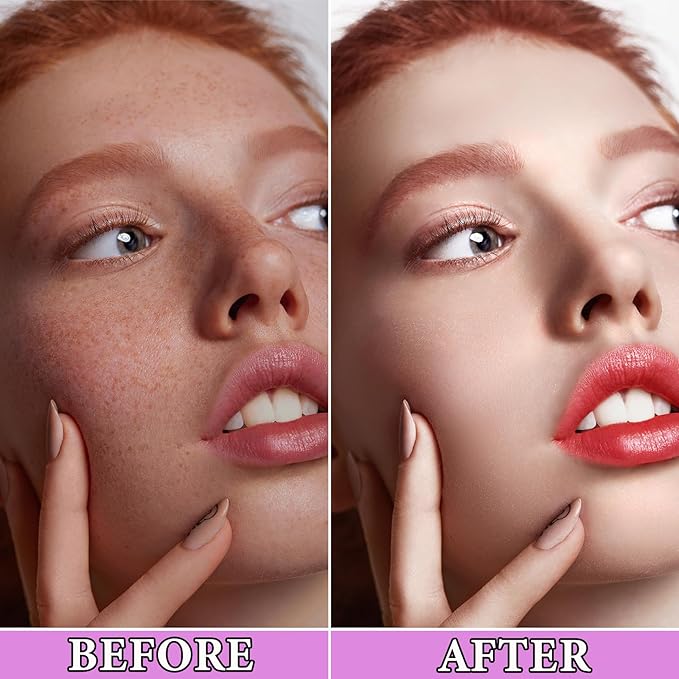 2Pcs Color Correcting Facial Serum,Isolation Cream,Pore Primer,Invisible Pore,Skin Tone Correcting,Moisturizing Concealer Foundation Face Makeup Brightening Primer Base