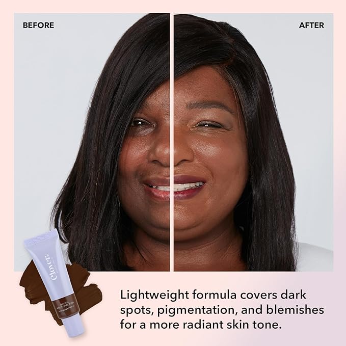 Clover Skin Is In Serum Foundation | Hydrating Face Serum, Lightweight Foundation, Cruelty-Free & Vegan | With Squalane And Sunflower Seed Wax | 30 ml - Shade 14 (Deep)