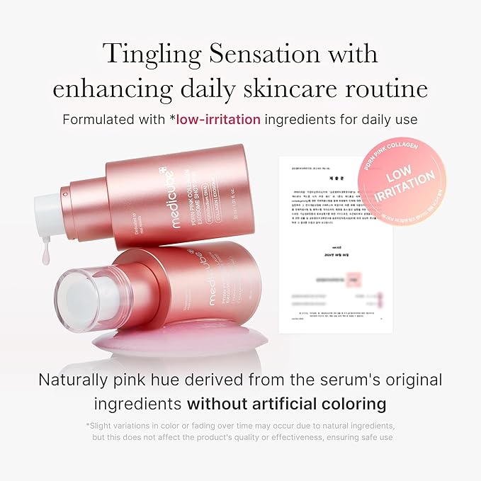 medicube PDRN Pink Collagen Exosome Shot Serum 2,000 PPM | Liquid Skin Booster | Exosome, Salmon DNA PDRN, Spicules | Uneven Skin Tone, Pore Care, Skin Texture | Korean Skin Care 1.01 fl.oz