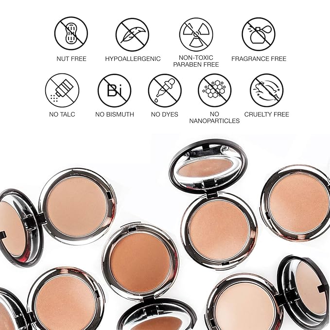 bellapierre Compact Mineral Foundation SPF 15 | Vegan & Cruelty Free Natural Makeup | Full Coverage Matte Foundation | Hypoallergenic | Oil & Talc Free - 0.35 Oz - Ivory