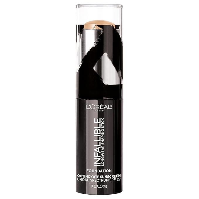 L'Oreal Paris Makeup Infallible Longwear Shaping Stick Foundation, 405 Sand, 1 Tube, 0.32 Ounce