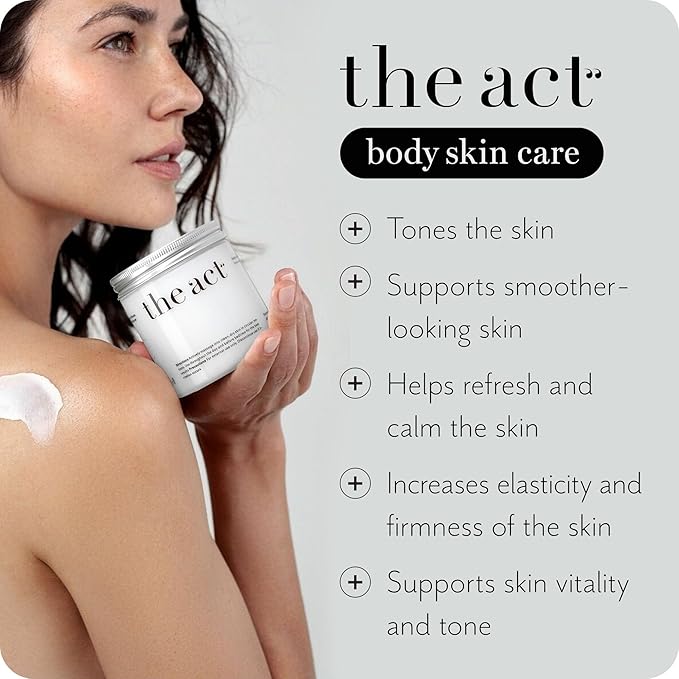 The Act Firming Body Cream – Hydrating Cream with Green Coffee & Lotus – Smooths and Nourishes Skin for a Spa-Like Experience for Men and Women, 8.5 fl oz