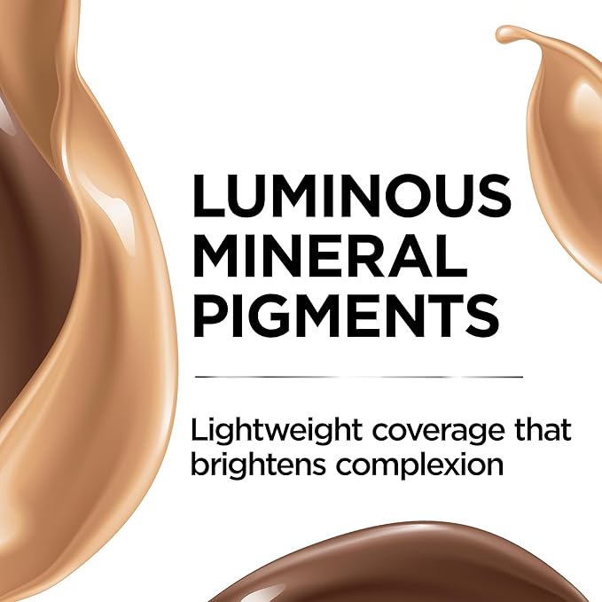 L'Oreal Paris True Match Nude Hyaluronic Tinted Serum Foundation with 1% Hyaluronic acid, Rich Deep, 1 fl. oz.