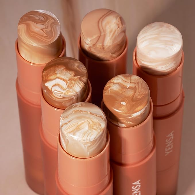 YENSA Super Serum Silk Foundation Stick - Full Coverage Foundation, Contour, Concealer, Bronzer All-In-One 100 mL / 3.5 oz (Medium 1)