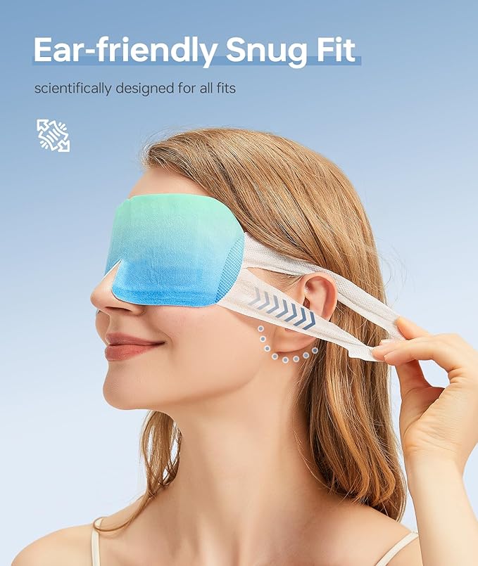 2 PCS Steam Eye Masks for Dry Eyes Warm Sleep Eye Mask