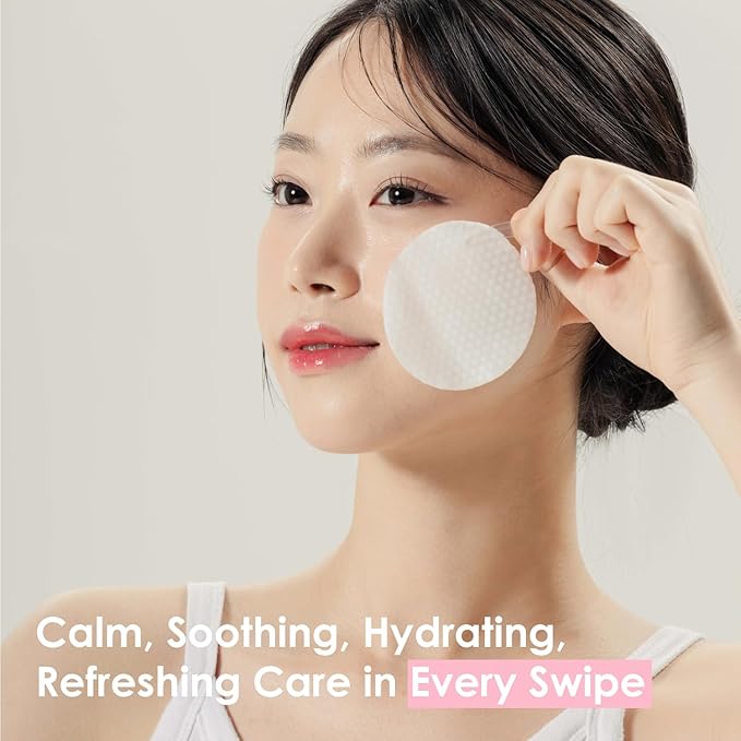 MEDB Hydracalm Toner Pads | BHA & PHA | Daily Toner Pad | Improving Elasticity, Korean Skin Care, Hydrating, for Troubled Skin & Breakouts | 60 Pads