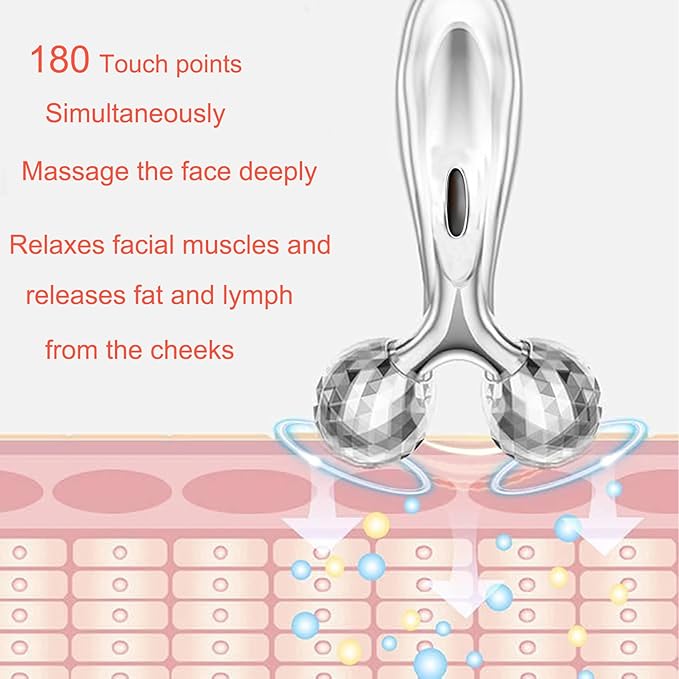 Stainless Steel Gua Sha and Face Roller Set,Metal Face Roller Gua Sha Massage Tool for Face Neck Eye Body Skin Care,Facial Roller for Women