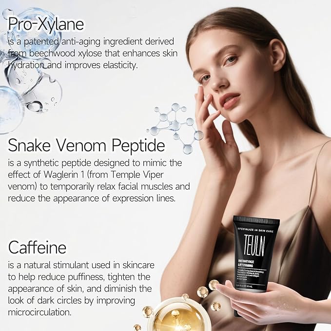 2.0 Instant Face Lift Cream,Instant Face Tightener,Smoothing Fine Lines, Deep Wrinkles and Pores ，Rapidly Improves the Look of Aged Skin 1.01oz