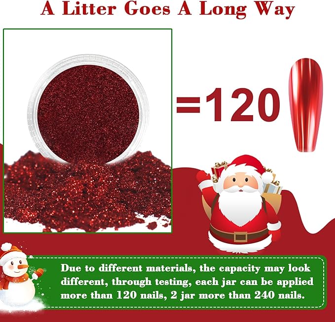 Allstarry Chrome Nail Powder 4 Colors Metallic Mirror Effect Pigment Chrome Iridescent Nail Glitter Magic Unicorn Glitter Dust Kit for Gel Polish Nail Art Decoration Resin Craft, Festivals