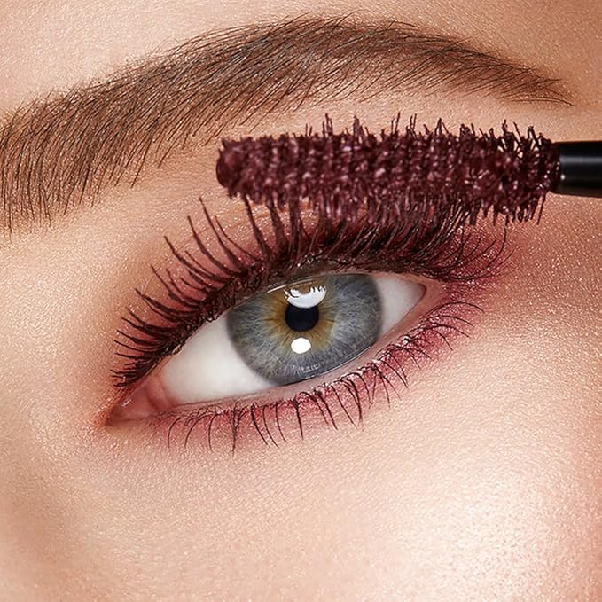 Maydear Burgundy Mascara for Eyelashes, Waterproof Colored Long Lasting Smudgeproof for Women Fast Dry Lengthening Eye Makeup Party - Dark Purple