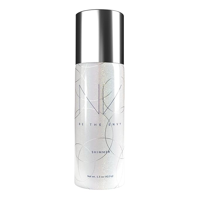 NV Perfecting Mist Shimmer Buildable Coverage Professional Airbrush Makeup with Plant-based Stem Cell Polypeptides, Vitamins A, D, E and Aloe, 1.5 ounces. SHIMMER