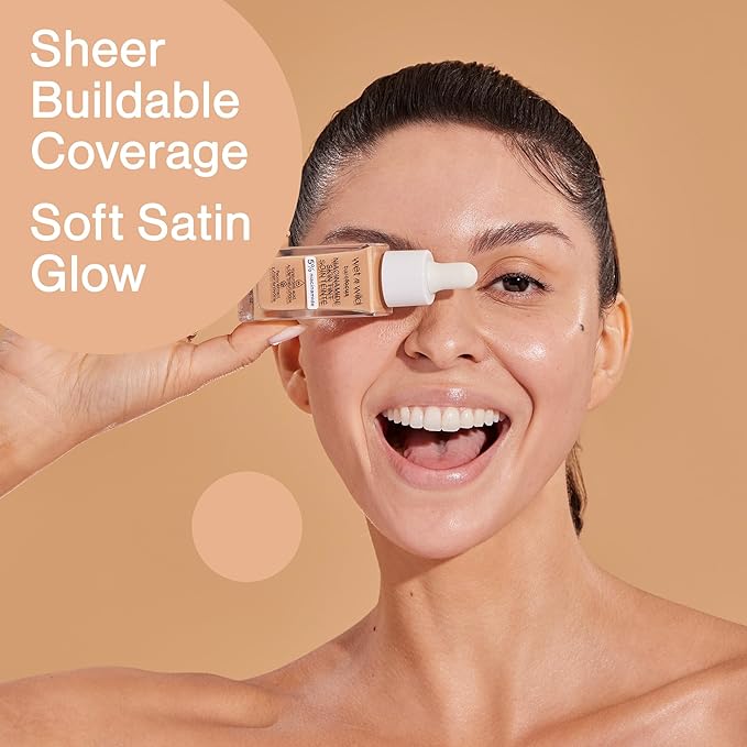 wet n wild Bare Focus Skin Tint, 5% Niacinamide Enriched, Buildable Sheer Lightweight Coverage, Natural Radiant Finish, Hyaluronic & Vitamin Hydration Boost, Cruelty-Free & Vegan - Caramel