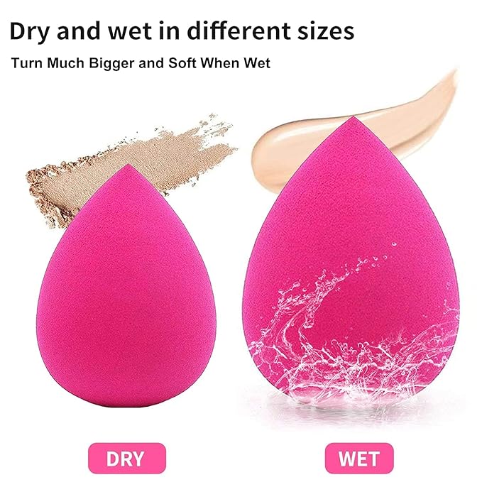 PHOERA Foundation Full Coverage Makeup, Mushroom Head Air Cushion CC Cream Natural Foundation, PHOERA Primer, PHOERA Powder, Brushes Foundation Brush,2 Makeup Sponge(102Nude+ 02Natural CC)