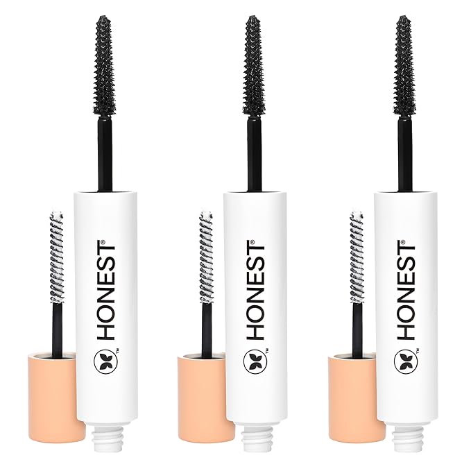 Honest Beauty 2-in-1 Extreme Length Mascara + Lash Primer 3-Pack | EWG Verified + Cruelty Free | 0.27 fl oz each (pack of 3)