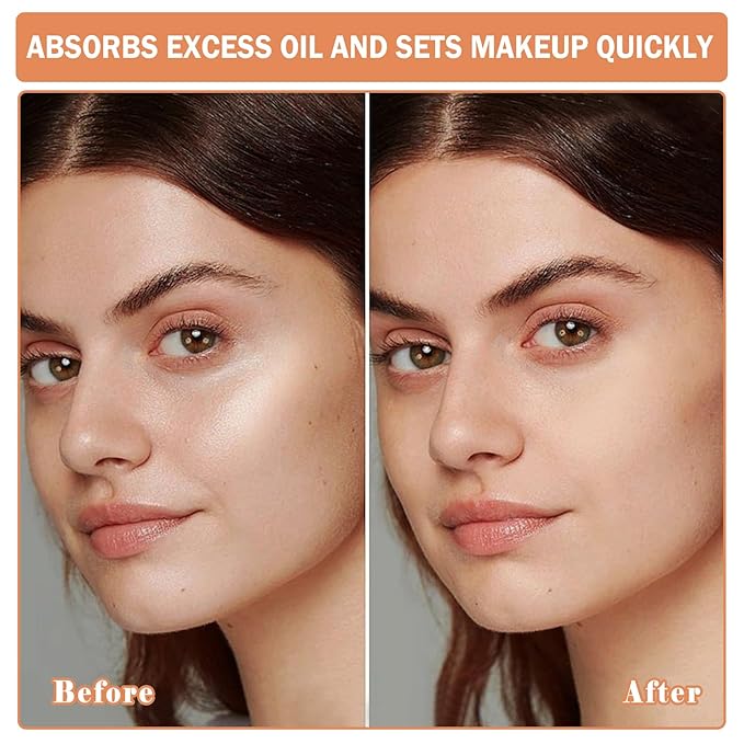 2PCS Pink Setting Powder Loose Face Powder Matte Soft Smooth Oil Control Long Lasting Loose Setting Powder Makeup for Natural Flawless（02# Pink Complexion）