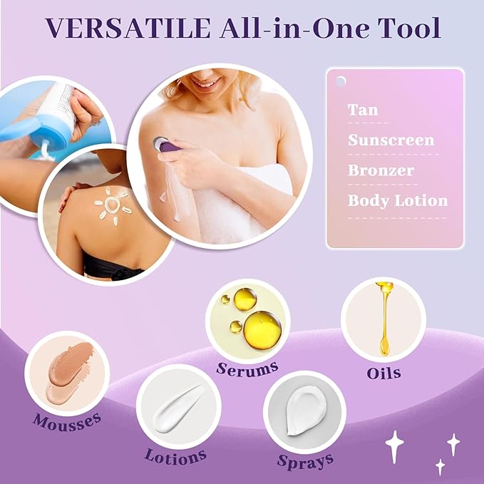 Self Tanner Brush for Body & Face - Kabuki Makeup Brush for Self-Tanner,Tanning Mousse,Foundation & Bronzer | Streak-Free Application,Super Soft Bristles,Professional Tanning & Body Makeup Tool