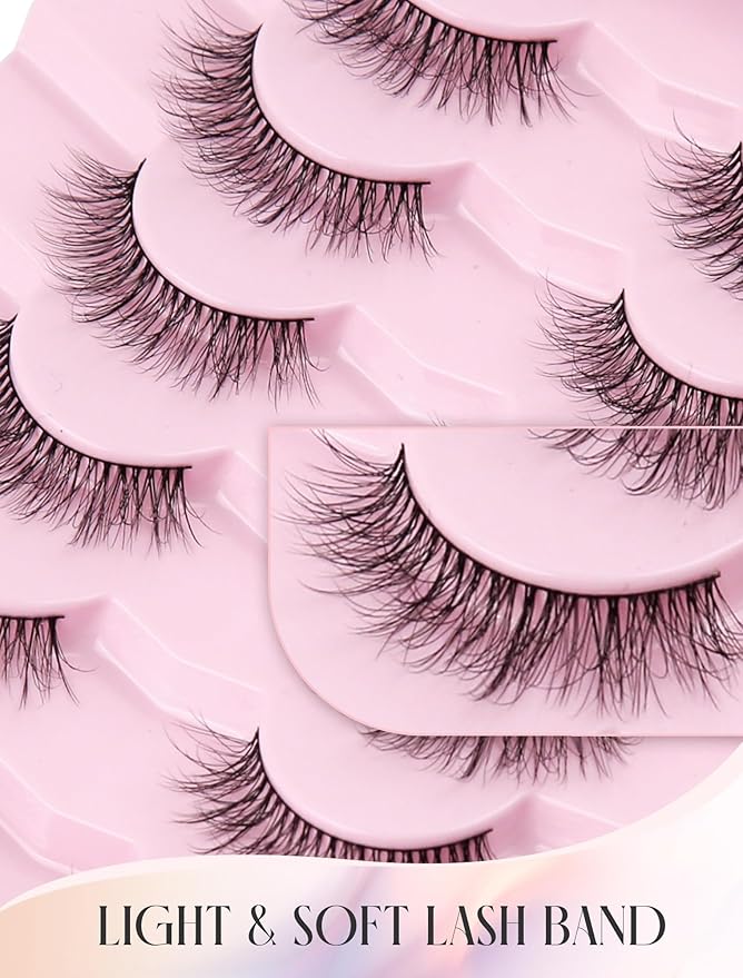 Lashes Wispy False Eyelashes Mink Lashes Natural Lashes Fake Lashes Strip Lashes Cat Eye Lashes Natural Eyelashes UP9