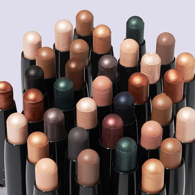 Julep Eyeshadow 101 Crème-to-Powder Waterproof Eyeshadow Stick Duo – Long-Lasting, Crease-Proof, Easy Apply with Built-in Smudger - Blush Pink Shimmer & Mink Mauve Shimmer