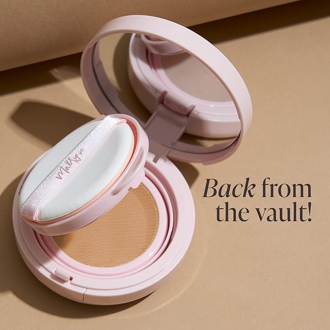 Mally Beauty Flawless Finish Transforming Effect Foundation - Medium - Full Coverage Cream Foundation - Breathable & Lightweight - Hydrating Formula with Vitamin E - Satin Finish