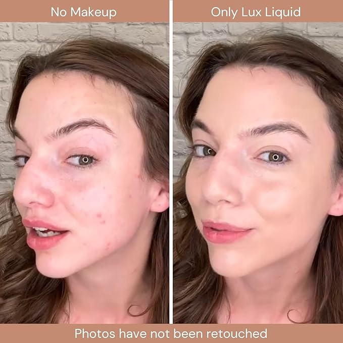 Organic Aloe-Based LUX Liquid Foundation, Natural Vegan Gluten-Free Made in USA, Latte