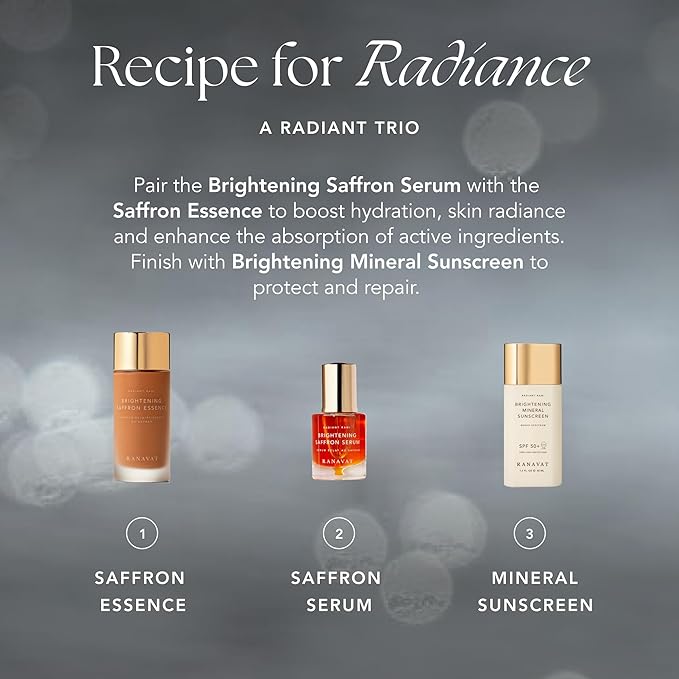 Brightening Saffron Serum - Discoloration Correcting Face Serum, Dark Spot Corrector, Vitamin C Alternative & Hyperpigmentation Treatment - Leaves Skin with a Healthy Glow (1 oz)