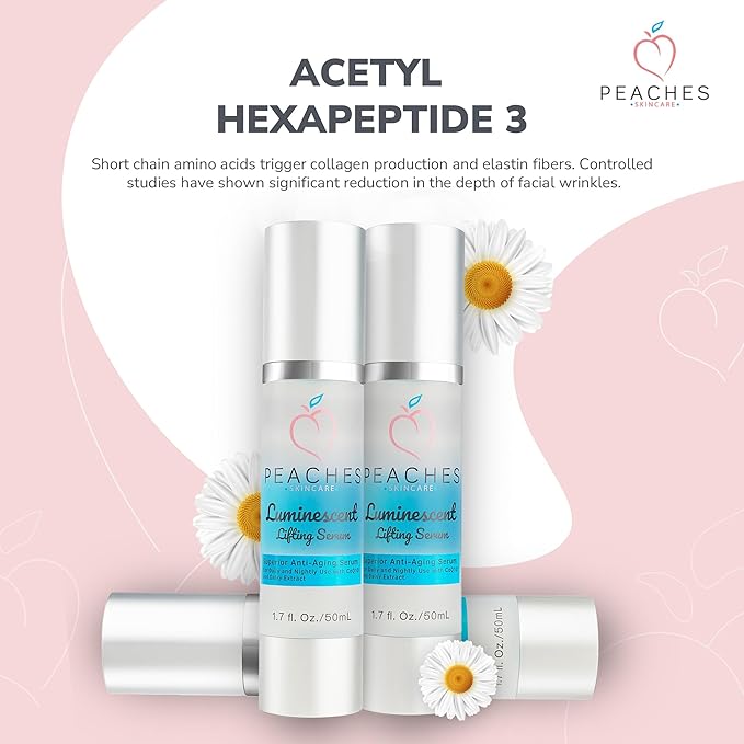 Face Tightening and Lifting Serum – Anti-Aging Formula with Peptides and Vitamins A, B, C & E – Vegan Skincare for Firm, Radiant Skin – Luminescent Lifting Serum (1 fl. oz)