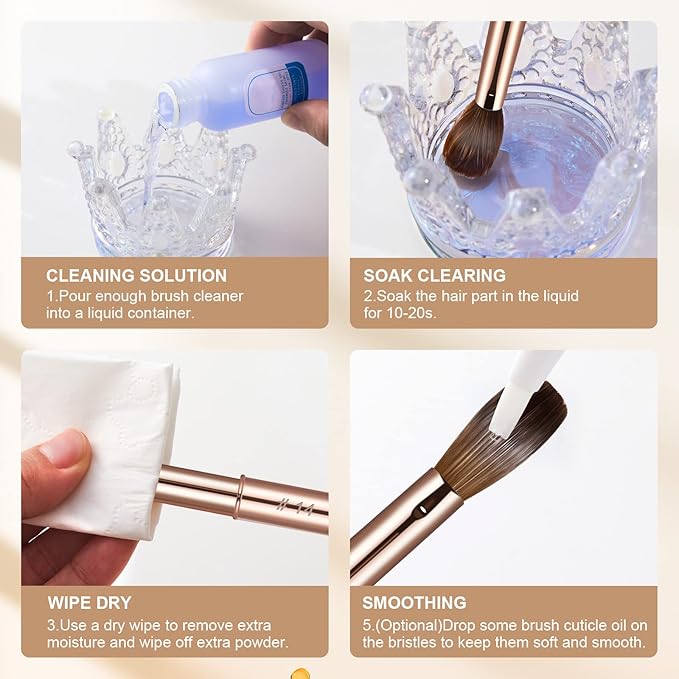 Acrylic Nail Brush Size 14,KEMEISI 100% Pure Kolinsky Nail Art Brushes Sturdy Handle Oval Shaped Acrylic Powder Nail Design Tools for Professional Manicure DIY Home Salon (Gold)