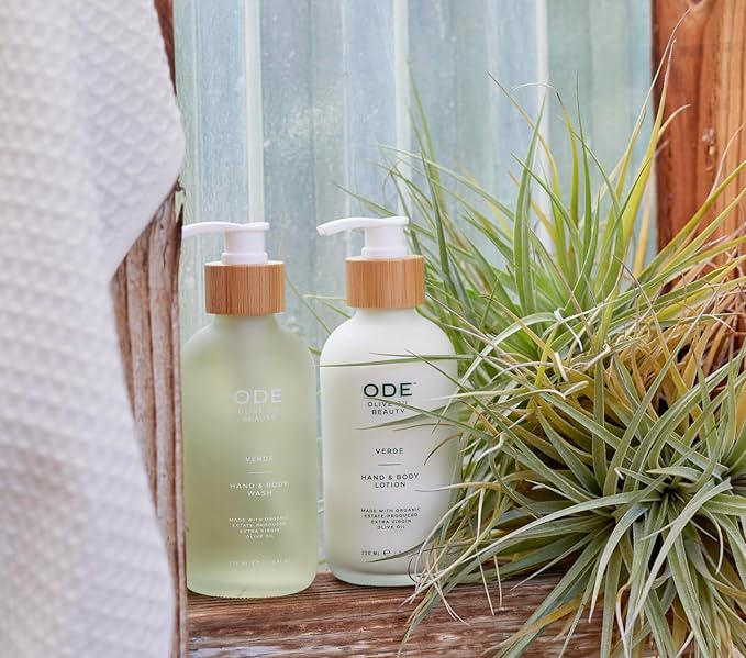 McEvoy Ranch Unscented Hand & Body Wash (2-pack) by ODE Olive Oil Beauty, Organic EVOO, California Made, Nourishing Foaming Wash