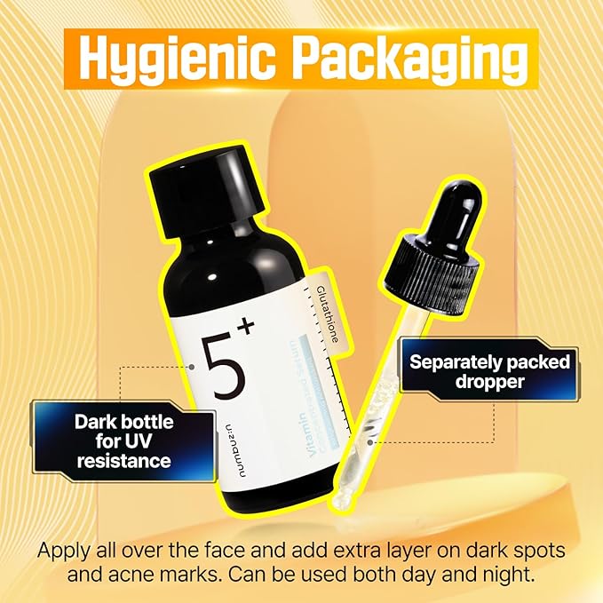 numbuzin No.5 Serum | Tranexamic Acid 4%, Niacinamide 5%, Glutathione, Vitamin C | Vitamin Concentrated Serum | Hyperpigmentation| Suitable for Sensitive Skin, Korean Skincare | 1.01 fl. oz.