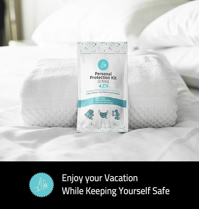 All-in-One Personal Protection Kits for TWO PEOPLE - 10 PACK