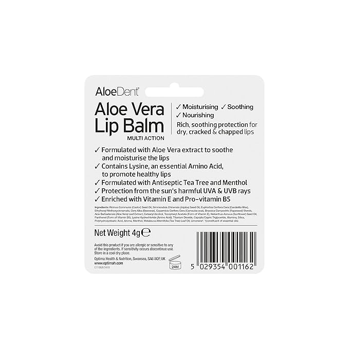 Aloe Vera Sun Protect Lip Balm, 4 g