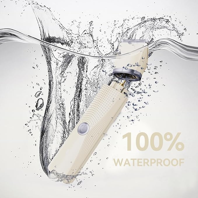 3-in-1 Electric Razor for Women - Waterproof Bikini Trimmer,Rechargeable Electric Shaver for Lady,Pubic Hair Trimmer Women,Personal Trimmer Groomer for Body Hair (Cream, LY)