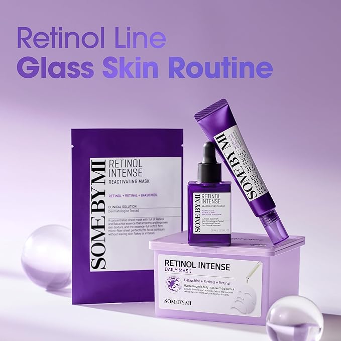 SOME BY MI Retinol Intense Reactivating Serum – 1.01oz, 30ml – Korean Bakuchiol Retinol Serum for Face Firming – Improves Signs of Aging, Minimizes Pore Size & Refines Skin Texture – Korean Skin Care